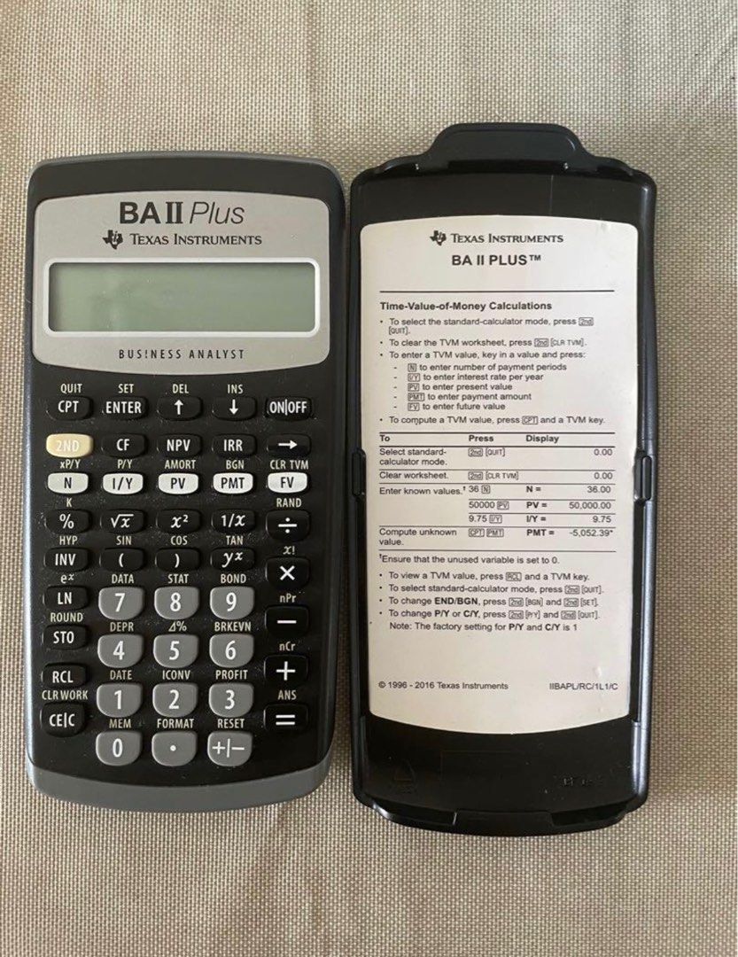 BA II Plus Financial Calculator, Computers & Tech, Office & Business