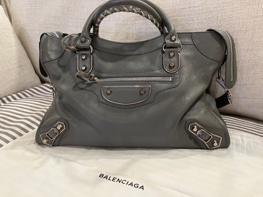 Balenciaga classic metallic deals edge city bag