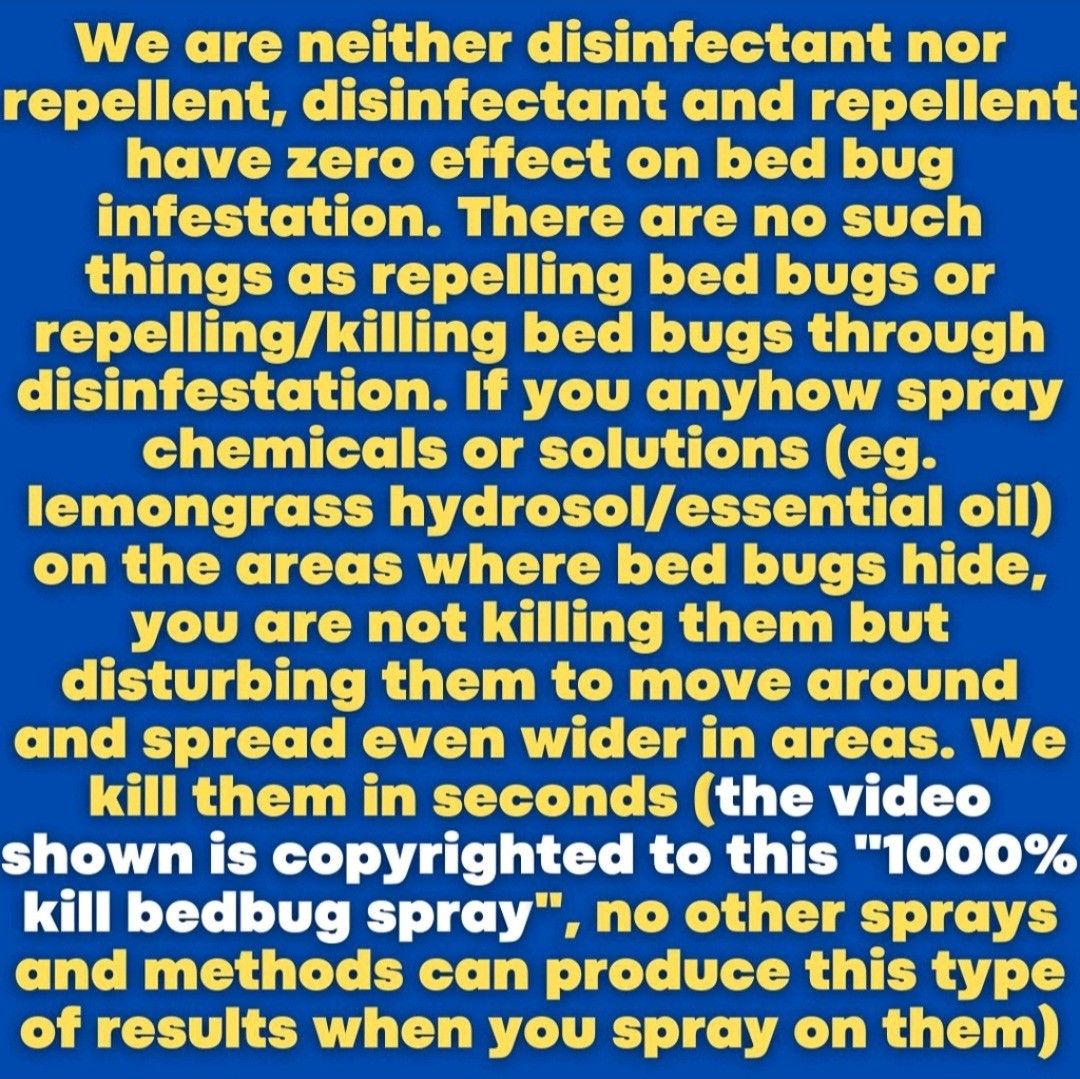 Bedbug killer Spray, Furniture & Home Living, Home Improvement