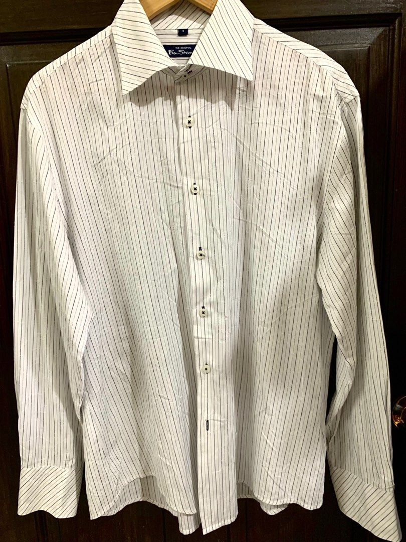 Ben Sherman L/S shirt (Category: Formal Shirts) located in Manila. Submitted by patrickbateman_ (Listing ID 1205420790, Image 2). Description: Ben Sherman Longsleeve Shirt Size Medium Dimensions: W: 23” L 29” Sleeves 24.5” Shoulders 19” ₱599 Manila area.