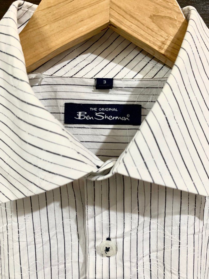 Ben Sherman L/S shirt (Category: Formal Shirts) located in Manila. Submitted by patrickbateman_ (Listing ID 1205420790, Image 1). Description: Ben Sherman Longsleeve Shirt Size Medium Dimensions: W: 23” L 29” Sleeves 24.5” Shoulders 19” ₱599 Manila area.