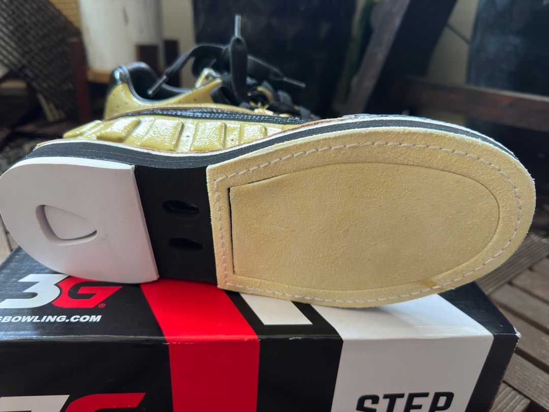 Brand new 3G Belmo Tour S Gold Bowling Shoes, Sports Equipment, Sports   Games, Billiards  Bowling on Carousell