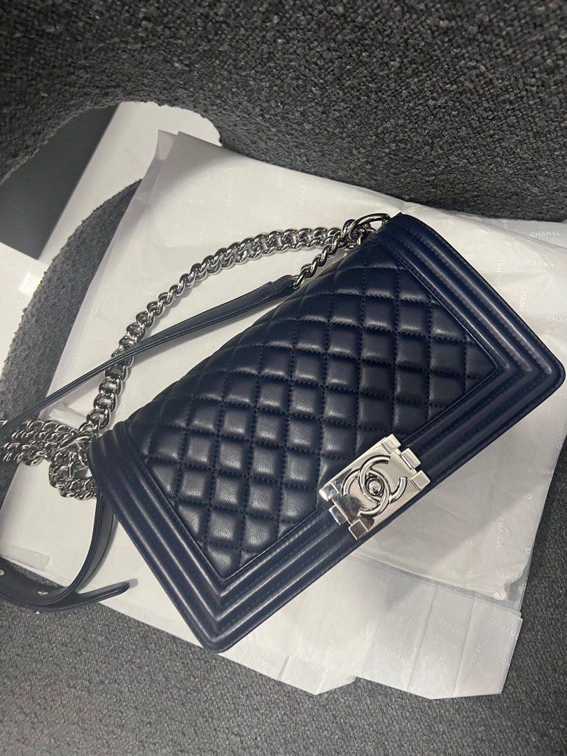 Chanel Boy Medium, Luxury, Bags & Wallets on Carousell