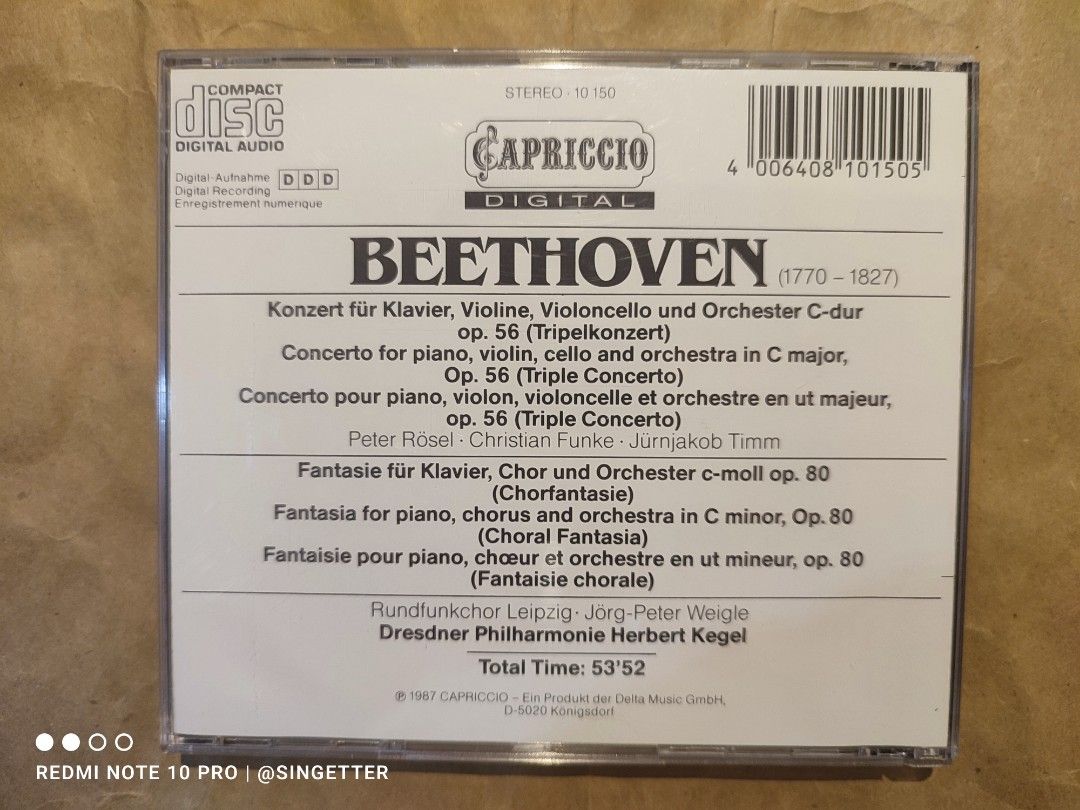 古典(Classical)音樂CD ( HERBERT KEGEL ), 興趣及遊戲, 音樂、樂器