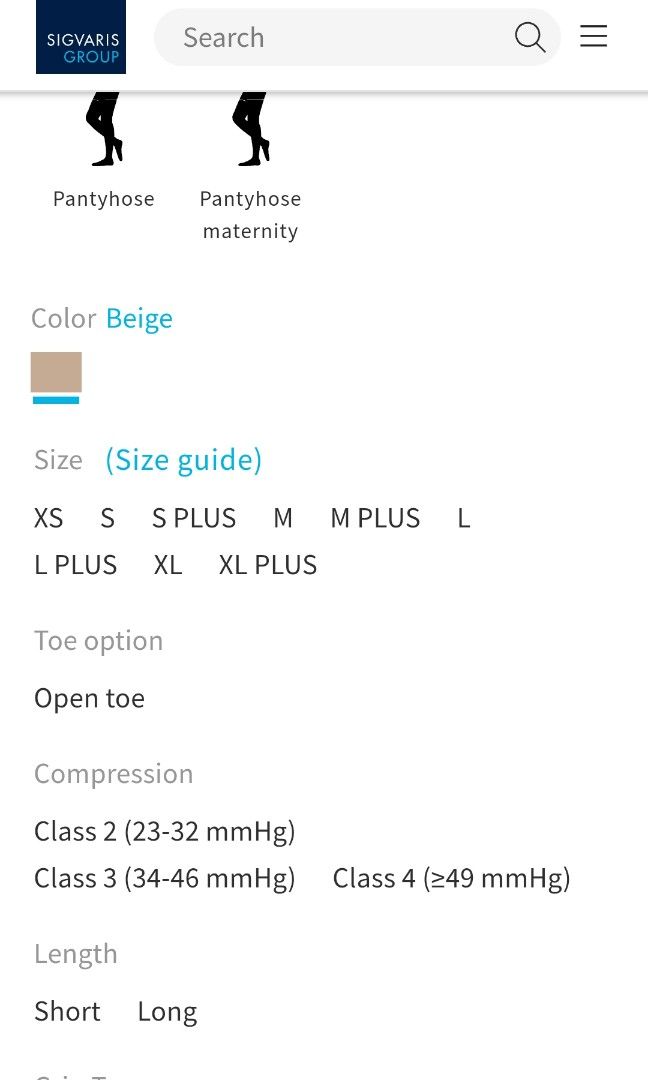 Compression tights (version d) (Category: Maternity wear) located in Singapore. Submitted by bravecat.5d43c8 (Listing ID 1205554142, Image 3). Description: Bought XS size at ttsh for $80. Can be used on long flights while pregnant. Can be used after surgery..
