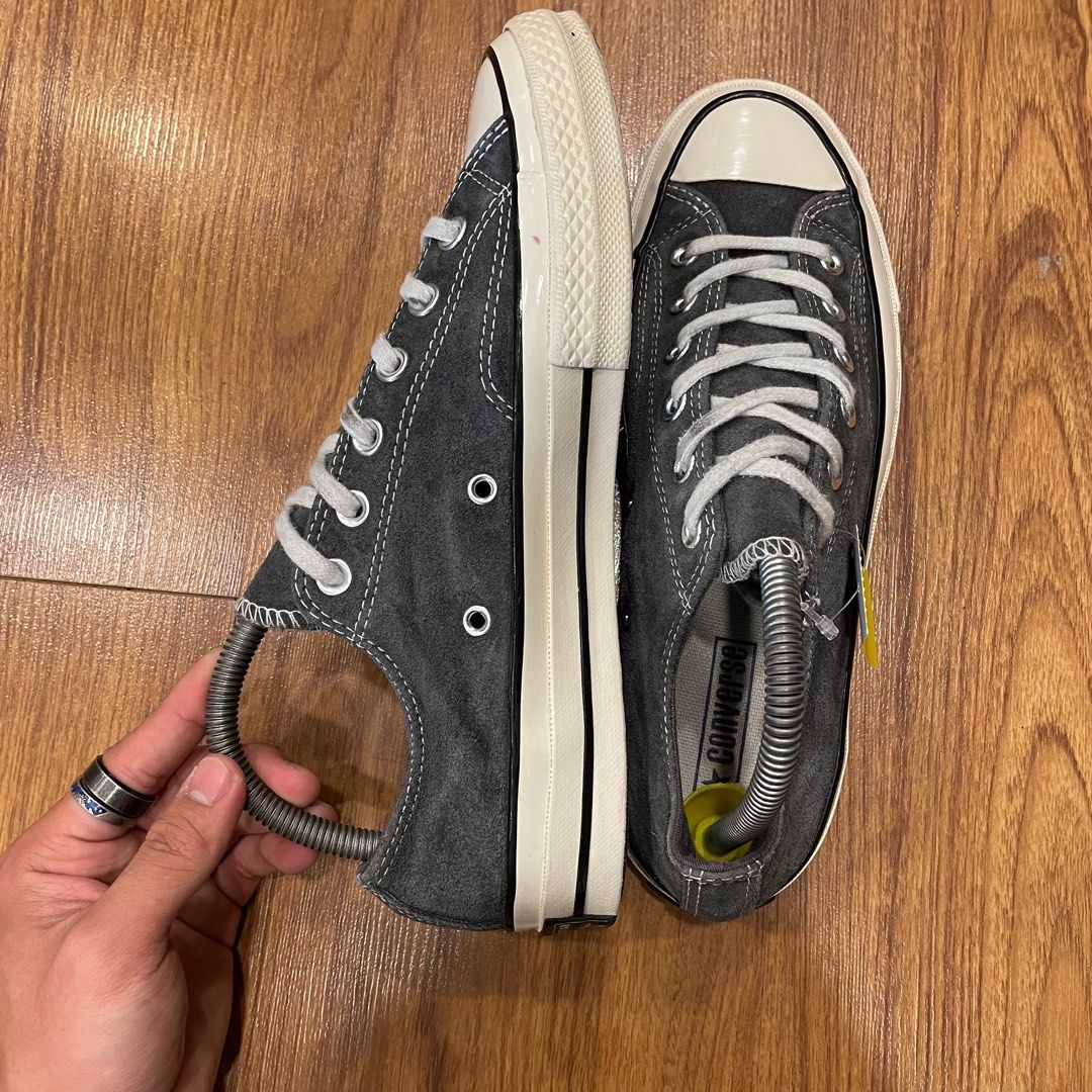 CONVERSE suede CHUCK TAYLOR 1970S OX CHARCOAL Men s Fashion