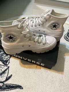White chuck taylor all star lift ripple high top women's shoe cheap
