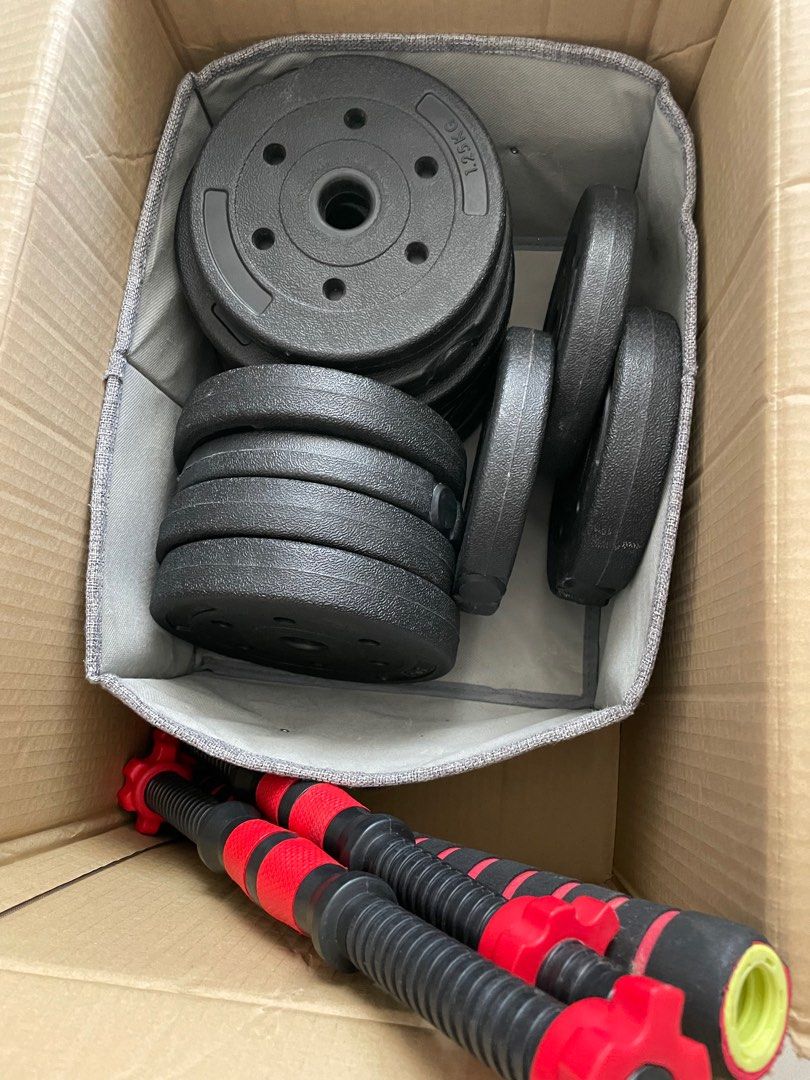 Convertible Dumbbell to Barbell ( 20 kgs), Sports Equipment, Exercise