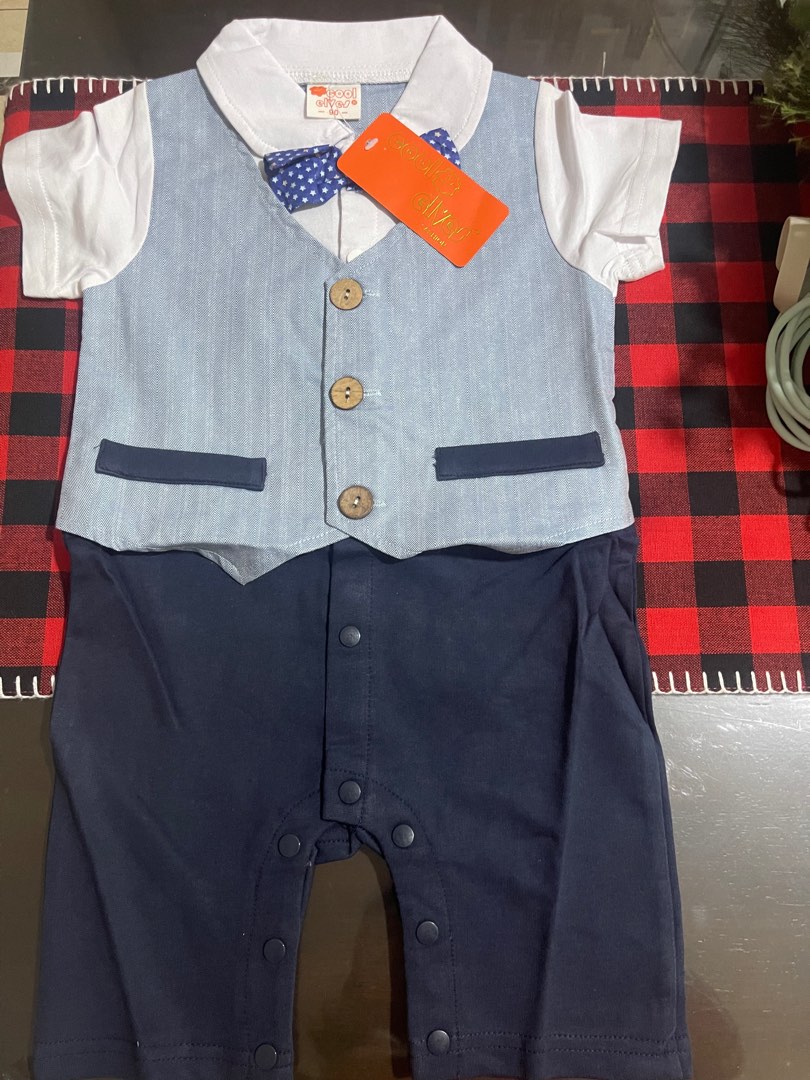 Cool Elves Binyag Attire/ Baby Boy Attire 6-9 mos, Babies & Kids ...