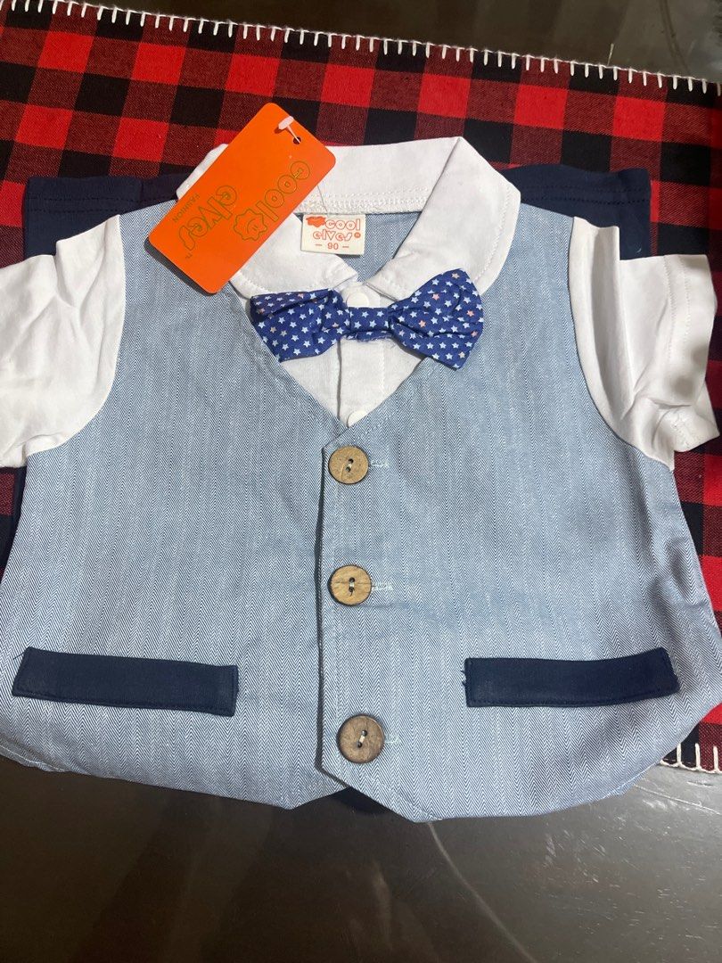 Cool Elves Binyag Attire/ Baby Boy Attire 6-9 mos, Babies & Kids ...