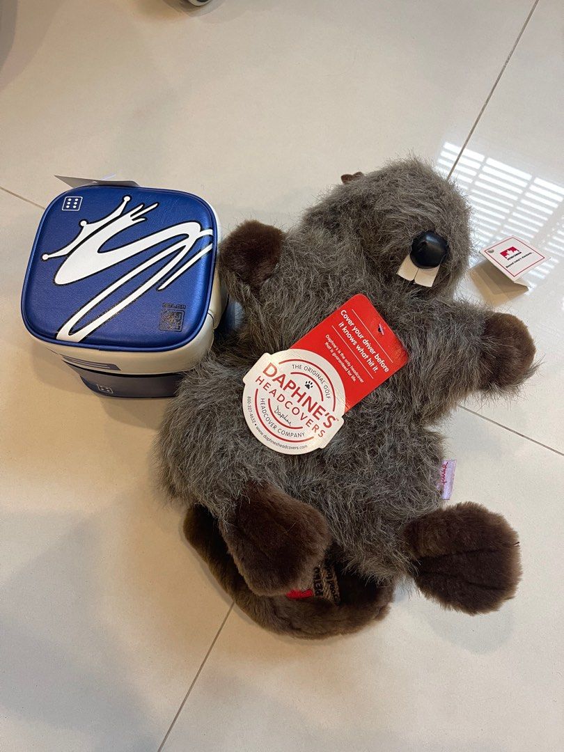 Daphne Golf Beaver headcover and Cobra Golf Dice headcover, Sports