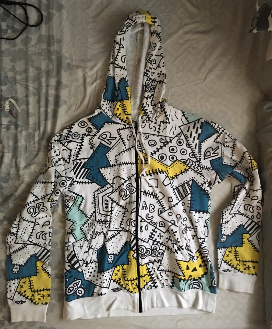 Doodle Jacket, Women's Fashion, Coats, Jackets and Outerwear on Carousell