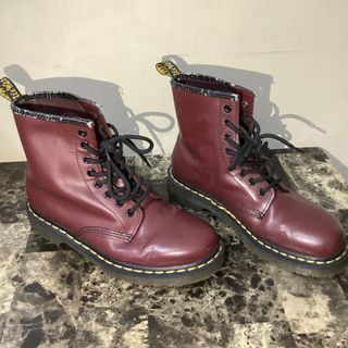 Dr. Martens Boots Cherry Red used size 8.5