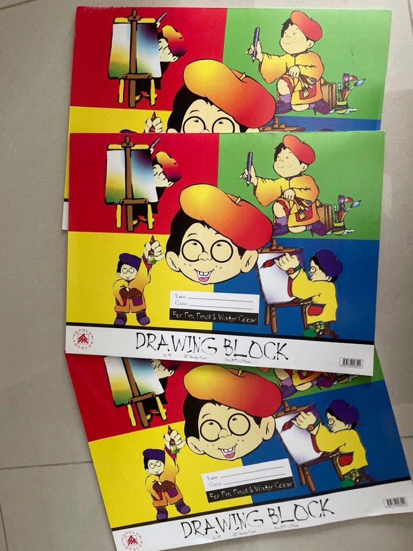 drawing blocks, Hobbies & Toys, Stationery & Craft, Craft Supplies