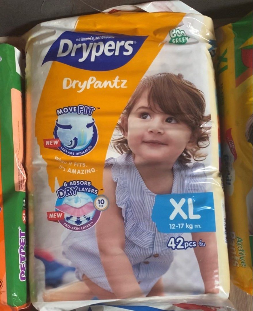 Pampers drypers best sale xl