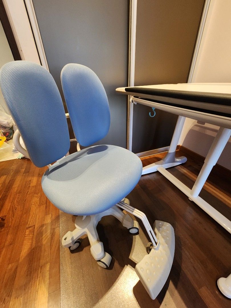 Ergonomic Study Table and Chair Set, Furniture & Home Living, Furniture