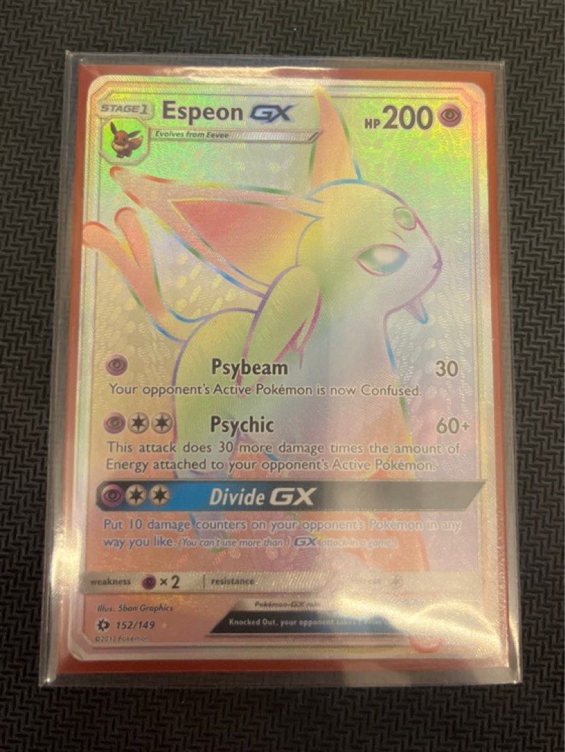 espeon gx rainbow rare, Hobbies & Toys, Toys & Games on Carousell