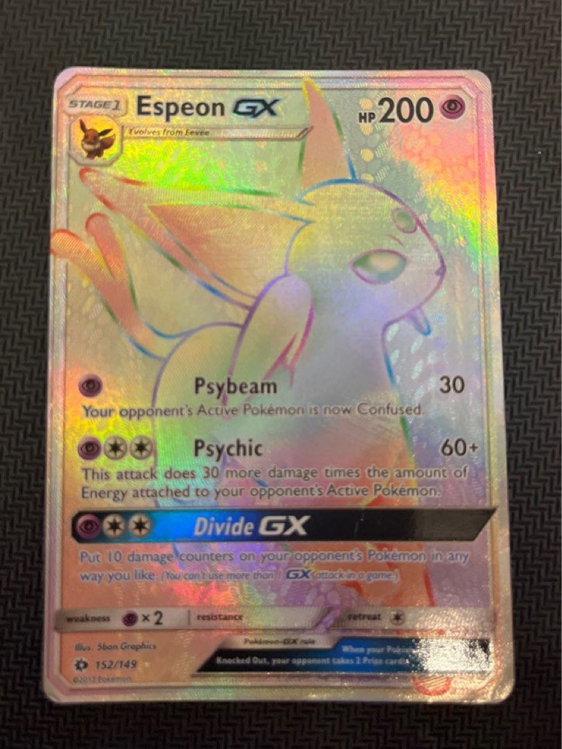 espeon gx rainbow rare, Hobbies & Toys, Toys & Games on Carousell