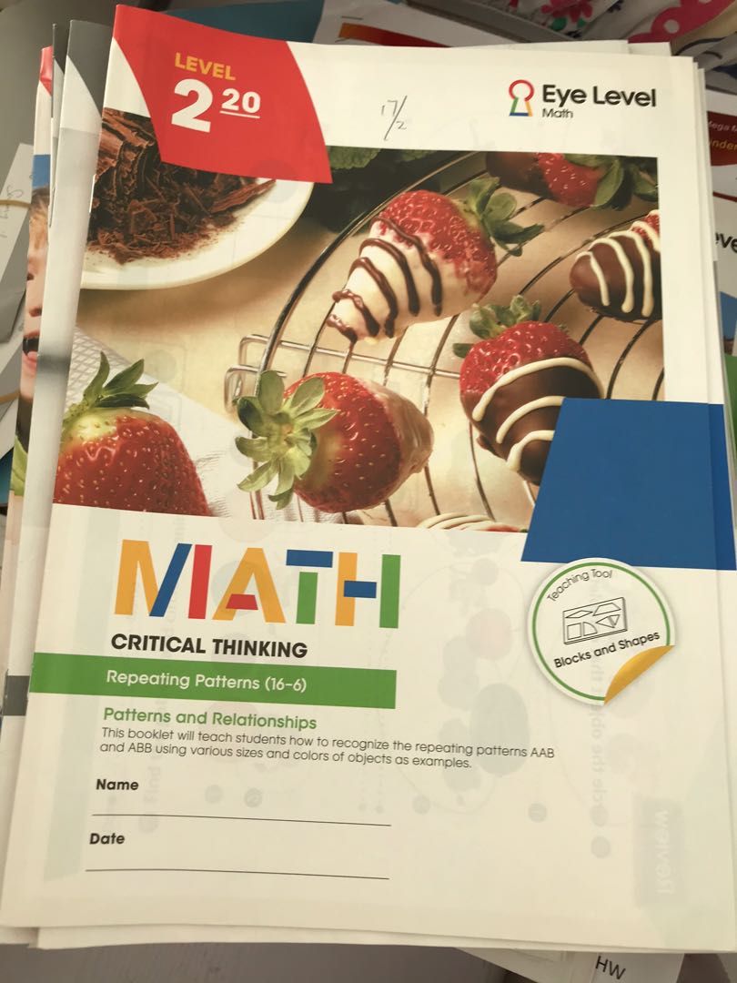 Eye level K2K3 level Basic thinking and critical thinking, 興趣及遊戲, 書本