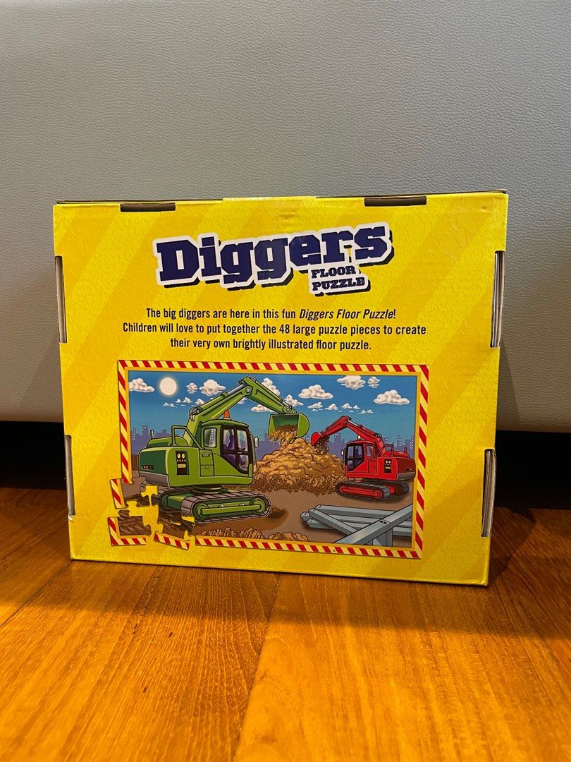 Orchard toys digger floor puzzle, Hobbies & Toys, Toys & Games on Carousell