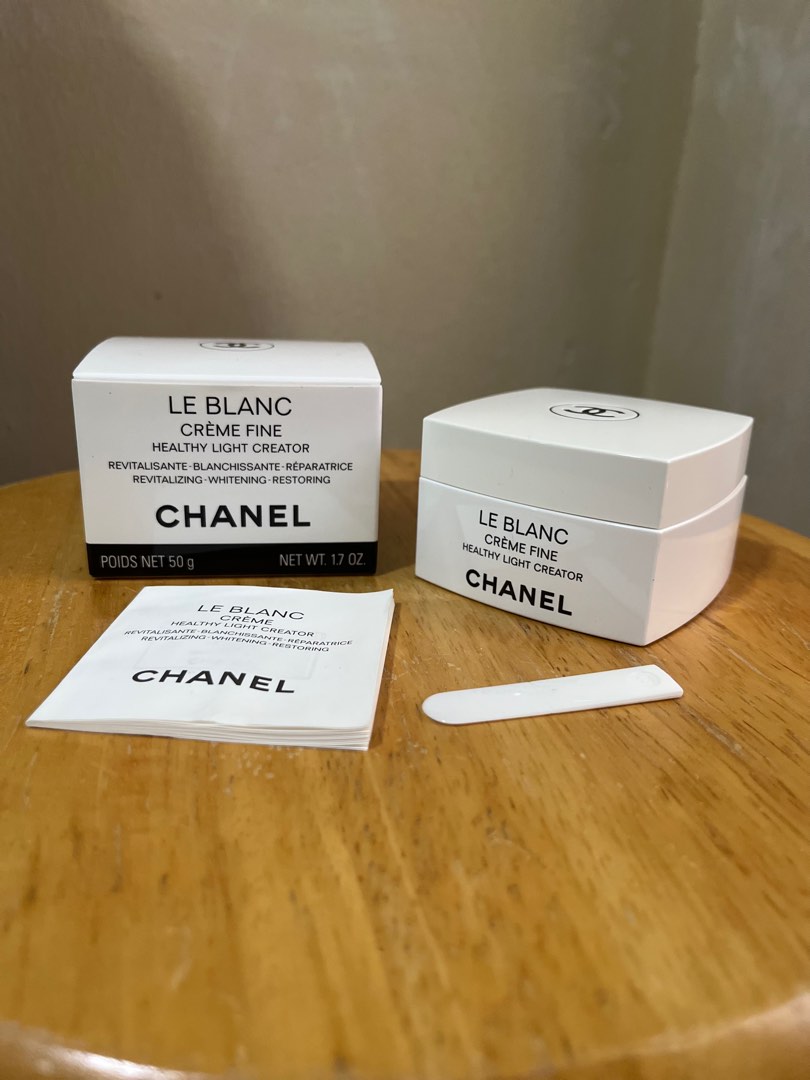 FREE SHIPPING Chanel Le Blanc Creme Fine Healthy Light Creator 50mL