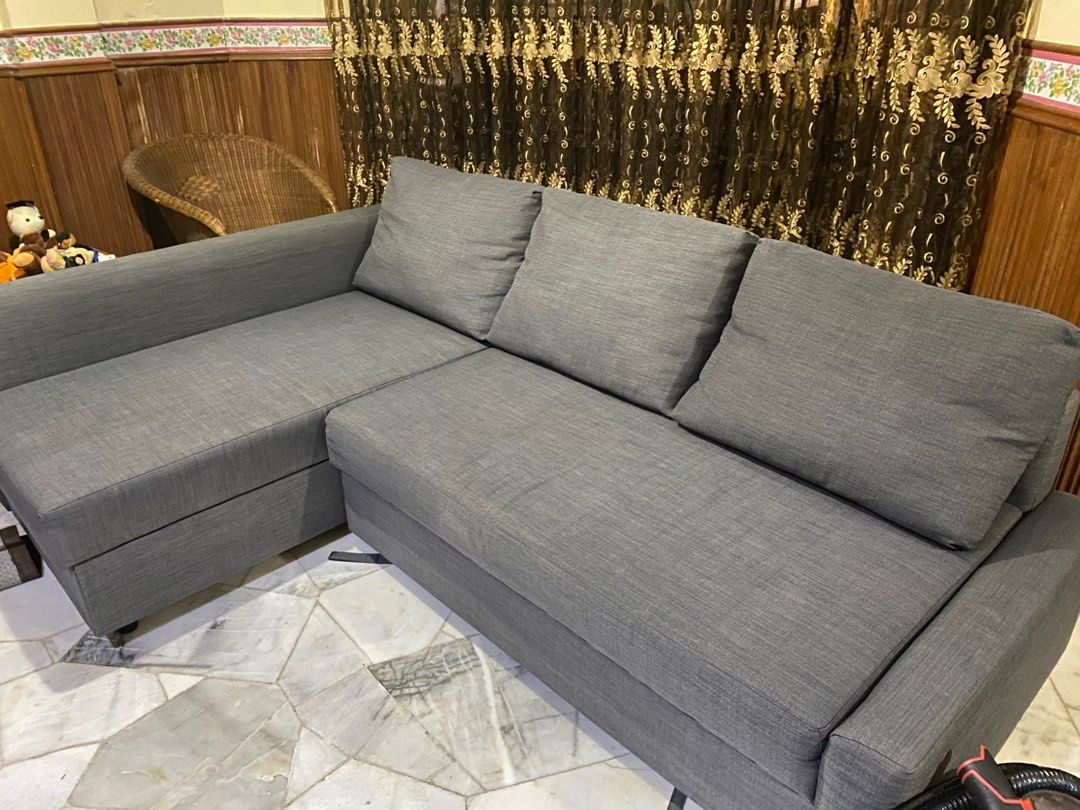 FRIHETEN IKEA corner sofa bed with storage (already deep cleaning), Furniture & Home Living