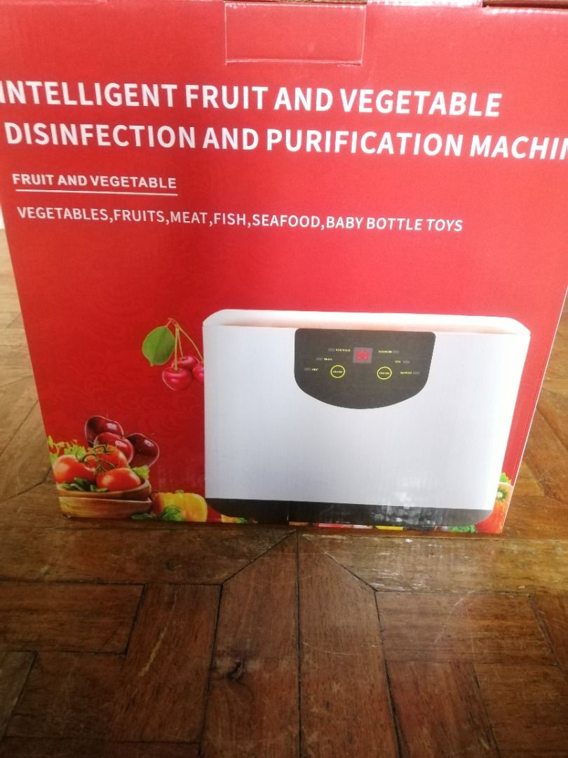 Fruit and Vegetable Cleaner (Category: Cookware & Accessories) located in Marikina City. Submitted by jbysy (Listing ID 1205421768, Image 1). Description: Fruit and Vegetable Disinfection and purification machine Brand New and never been used Manual and box included.