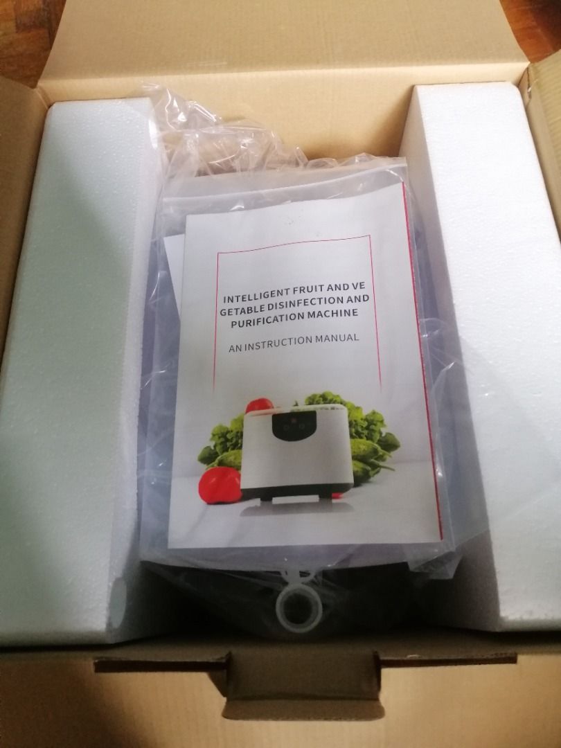 Fruit and Vegetable Cleaner (Category: Cookware & Accessories) located in Marikina City. Submitted by jbysy (Listing ID 1205421768, Image 3). Description: Fruit and Vegetable Disinfection and purification machine Brand New and never been used Manual and box included.