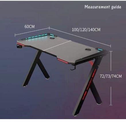 Gaming Table with RGB Lights, Furniture & Home Living, Furniture ...