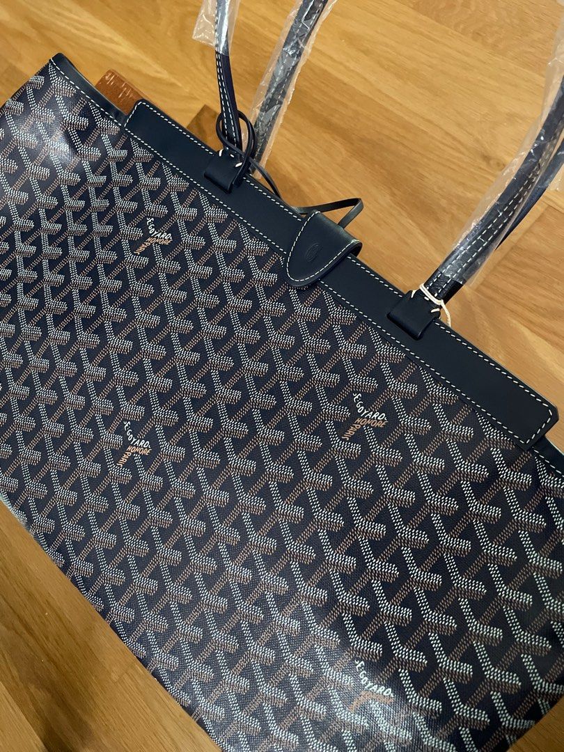 Bellechasse leather tote Goyard Navy in Leather - 36581636