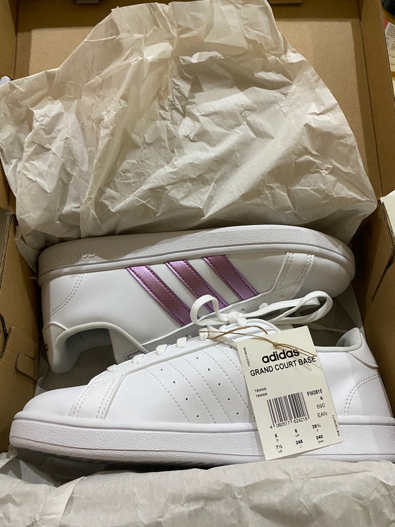 Purple adidas tennis shoes top