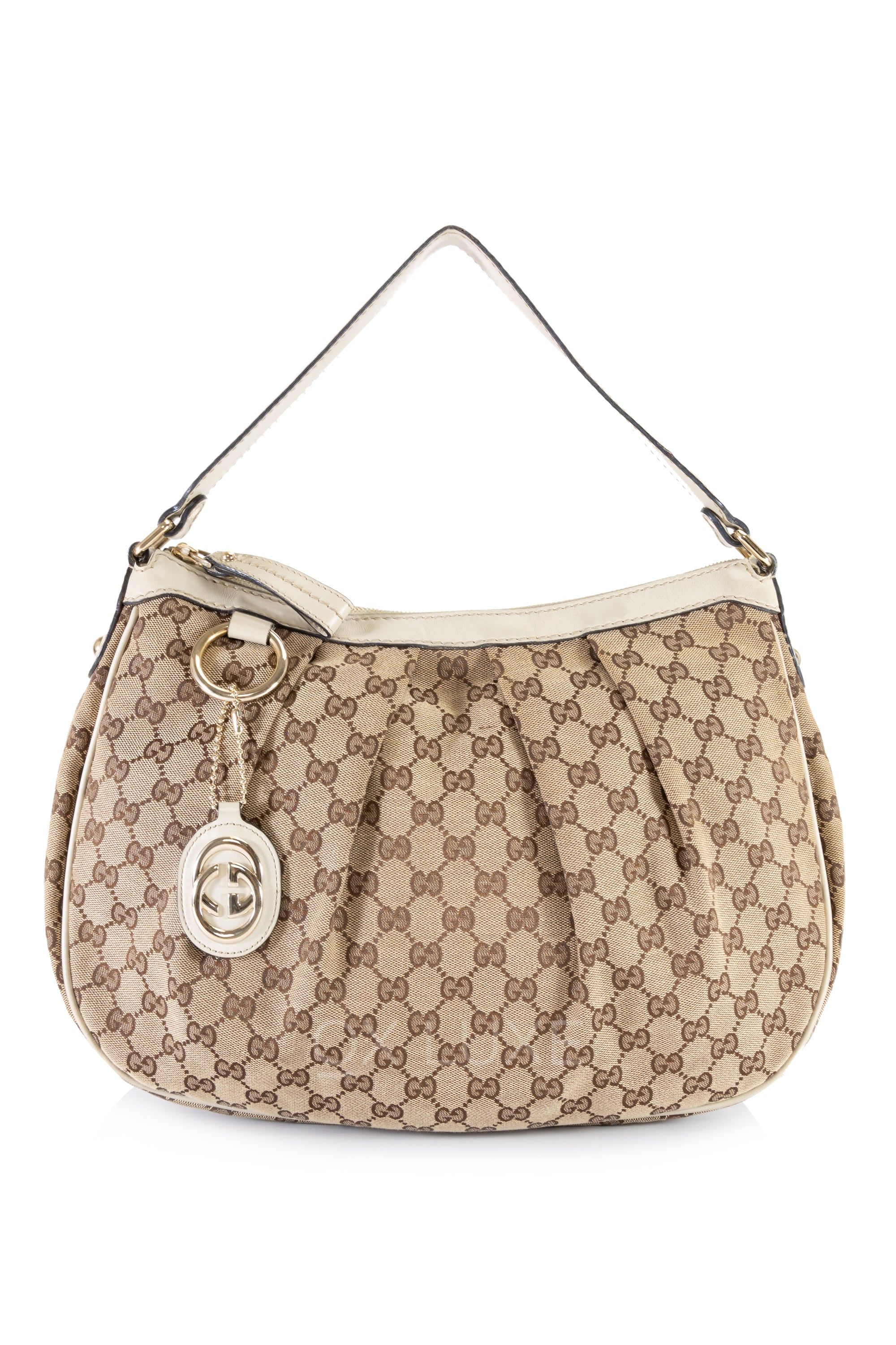 Gucci Hobo Shoulder Bag GG Supreme Canvas oxluxe
