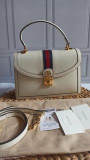 Gucci Ophidia off white small top handle
