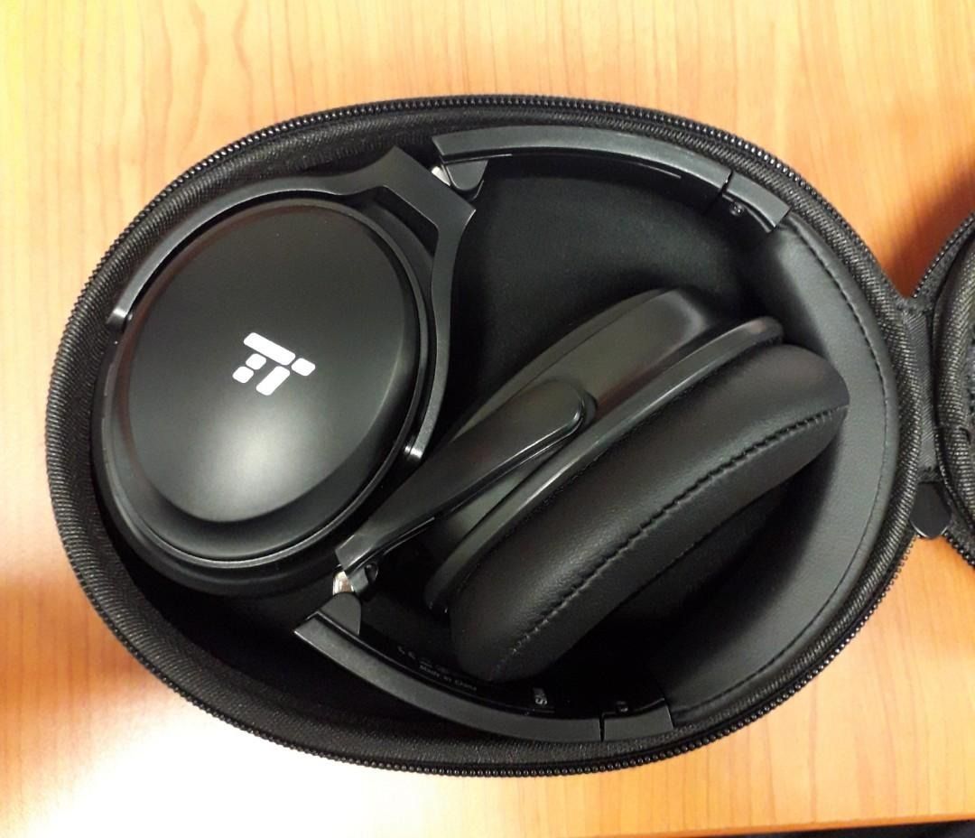 Headset only Red TaoTronics Noise Cancelling ANC Wireless Headphones TT BH22