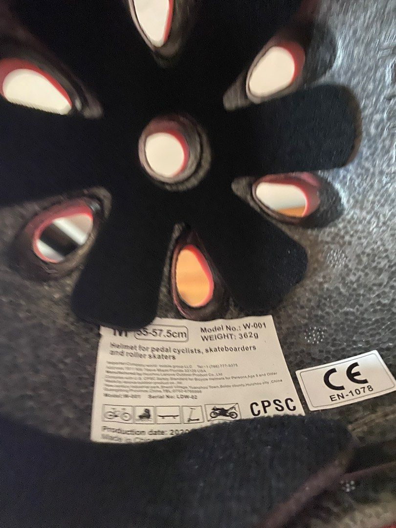 Spofine helmet and pads on sale