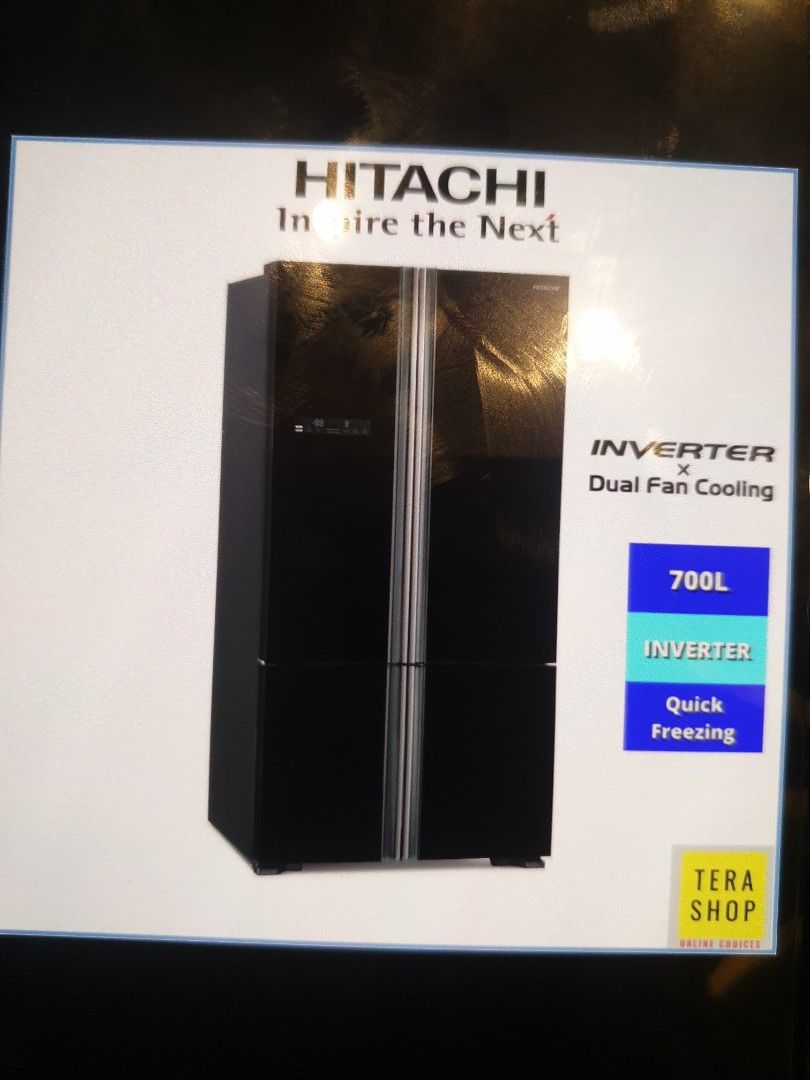 Hitachi Fridge refrigerator RWB850P5M 700L French Bottom Freezer 4