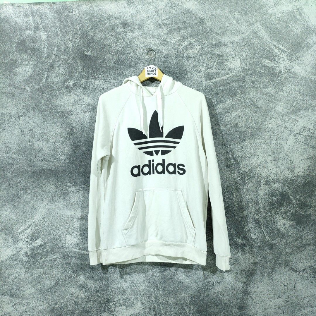 Hoodie Adidas Trefoil White