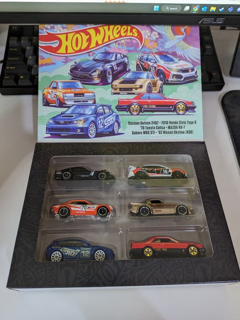 Hotwheels JDM Box set of 6 (Limited Release), Hobbies & Toys, Toys