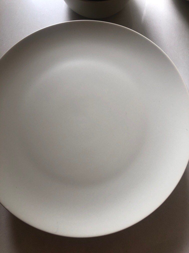 IKEA dinnerware set of 6 plate bowl matte off white, Furniture & Home