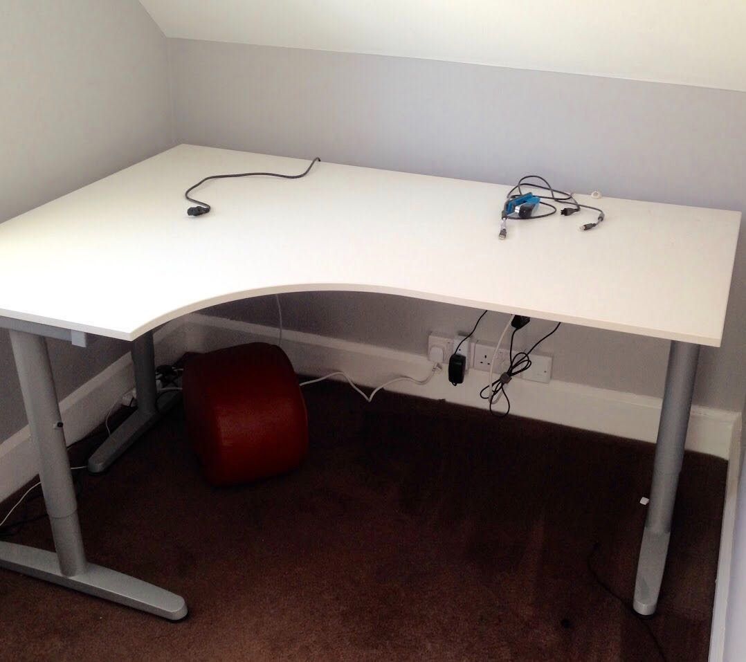Ikea galant l shaped shop desk