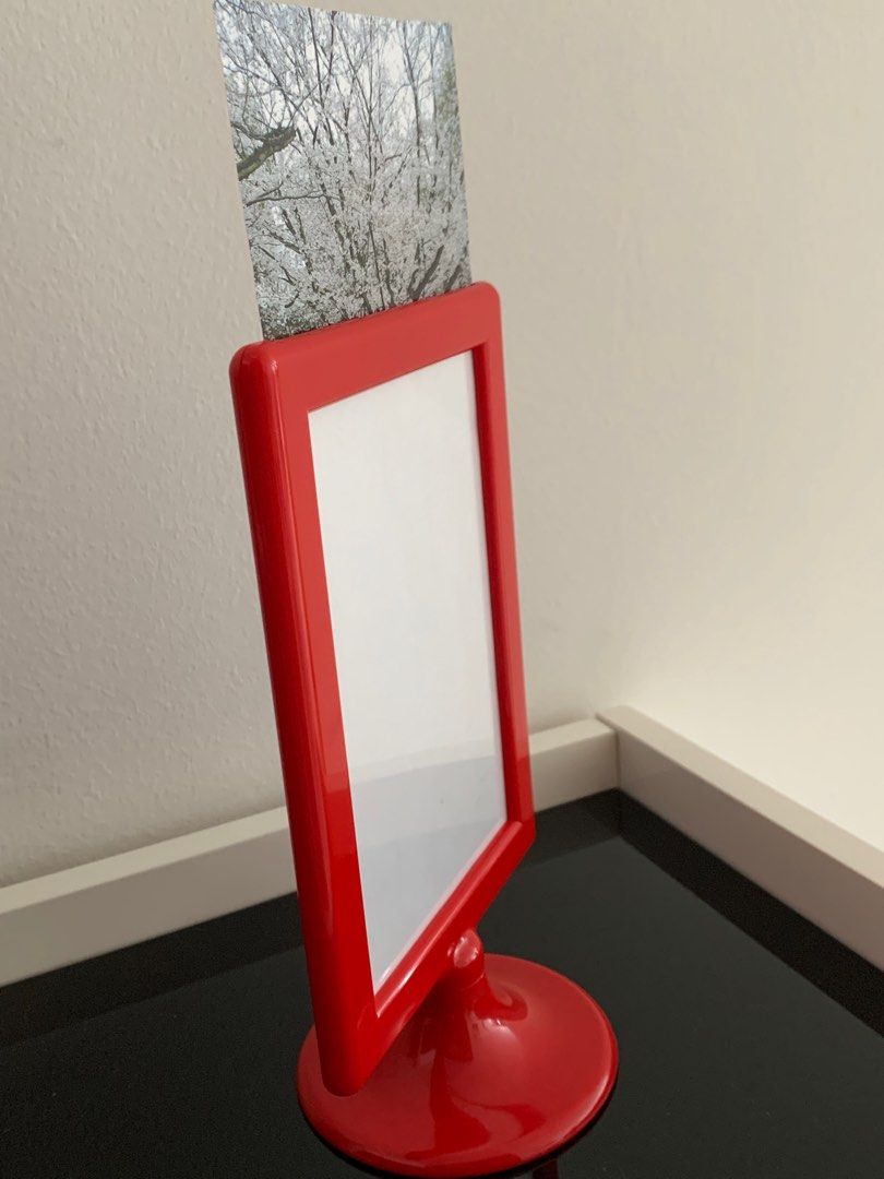 Ikea Photo Frame on Stand (2 x photo displayed on both sides), Hobbies