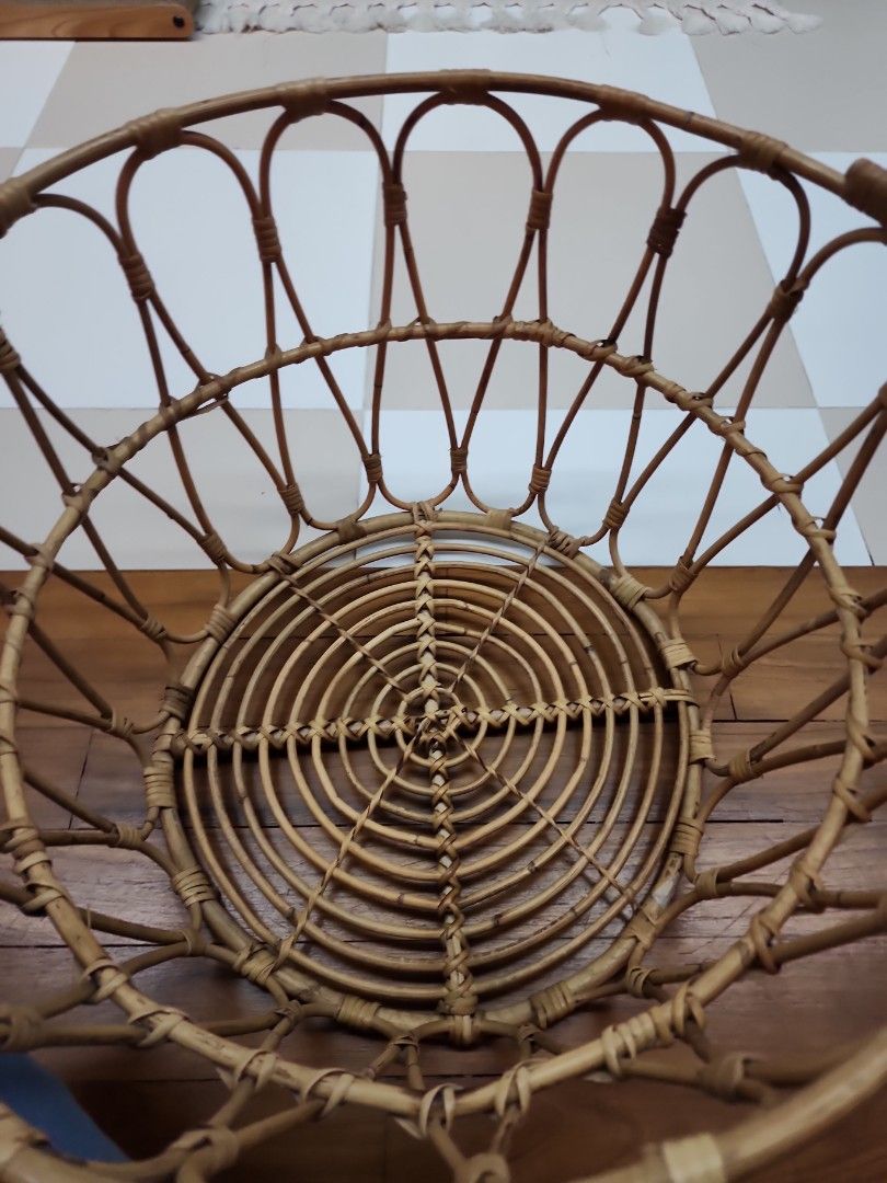 Ikea rattan basket, Furniture & Home Living, Home Improvement