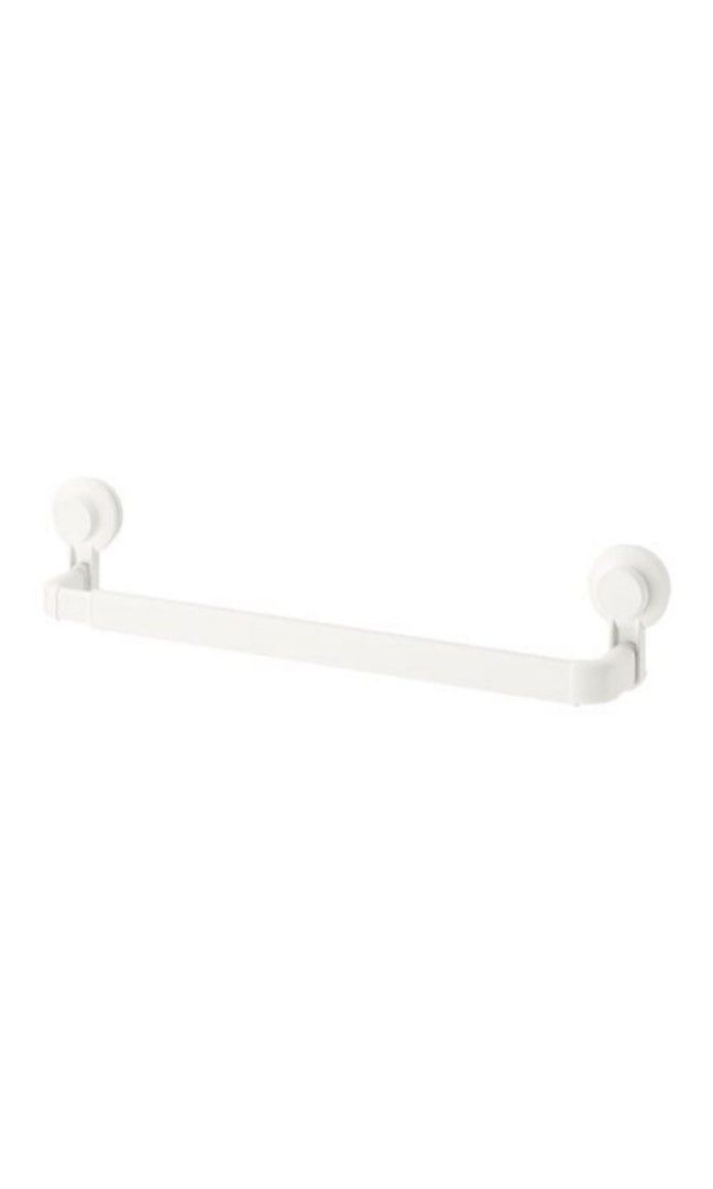IKEA towel rack with suction cup, Furniture & Home Living, Bathroom