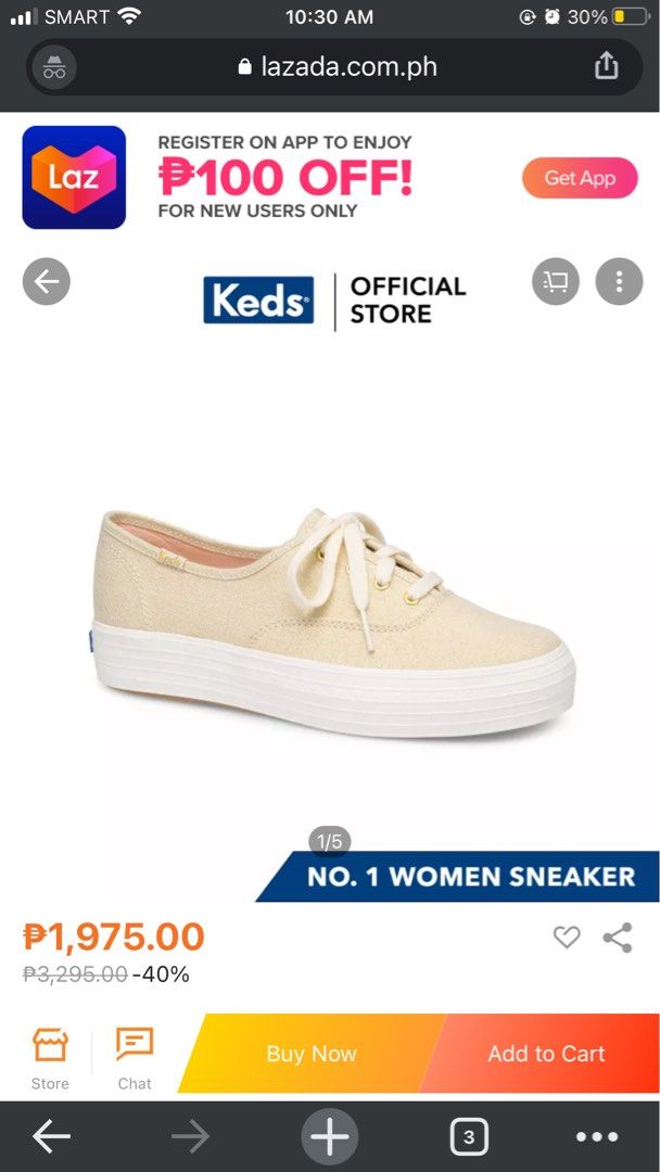 PHP 1 000 PROMO LAST PRICE FOR KEDS TRIPLE KICK SHIMMER SNEAKERS GOLD SIZE8 x no shoelace x ORIGINAL BOUGHT FROM ZALORA Women s Fashion Footwear Sneakers on Carousell