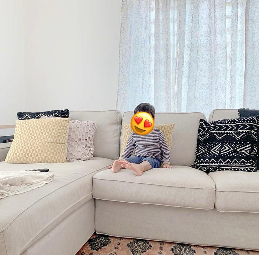 KIVIK L shaped IKEA sofa for sale WITHOUT COVER, Furniture & Home