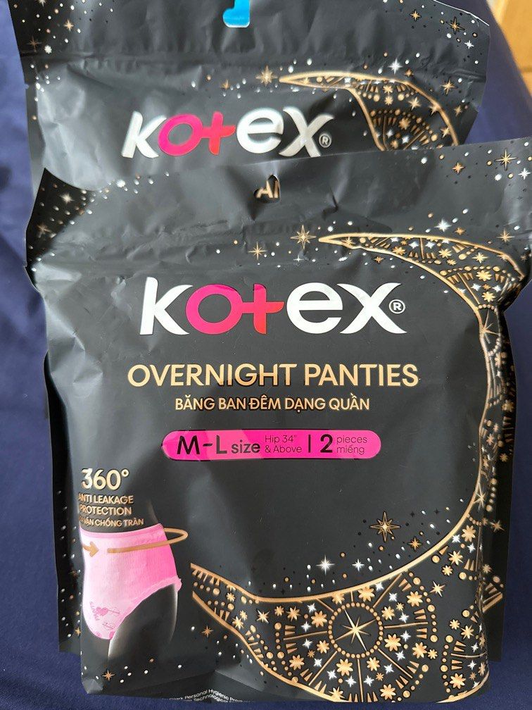 Kotex overnight panties ML size, Babies & Kids, Maternity Care on