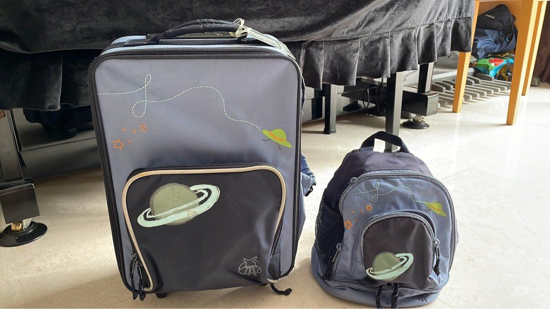 Matching backpack and luggage outlet
