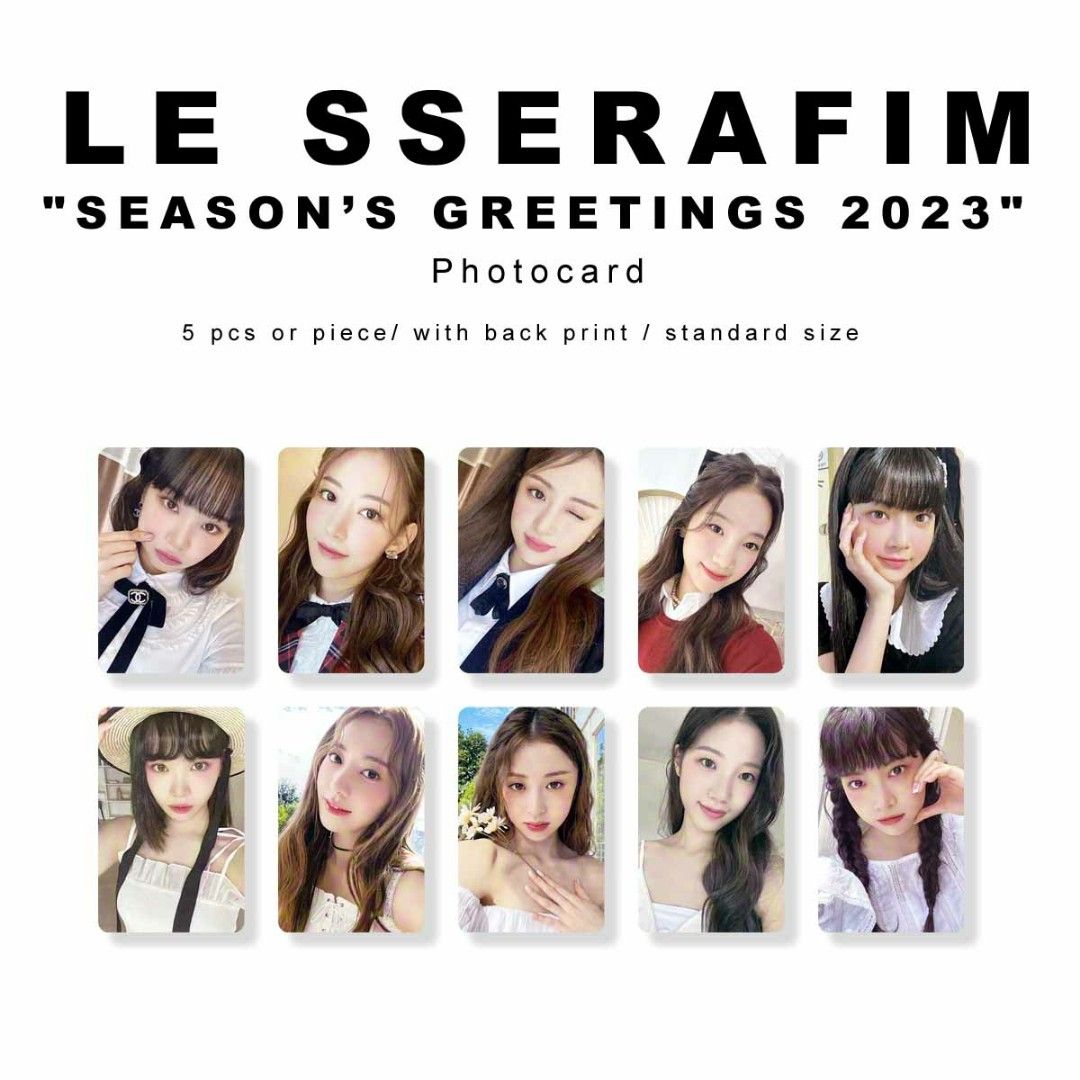 Le Sserafim Season's Greetings 2023 Photocard, Hobbies & Toys