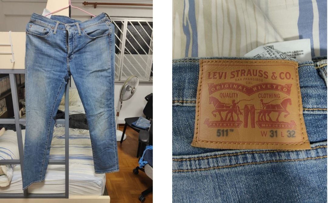 Levi's 511 w31 l32 clearance