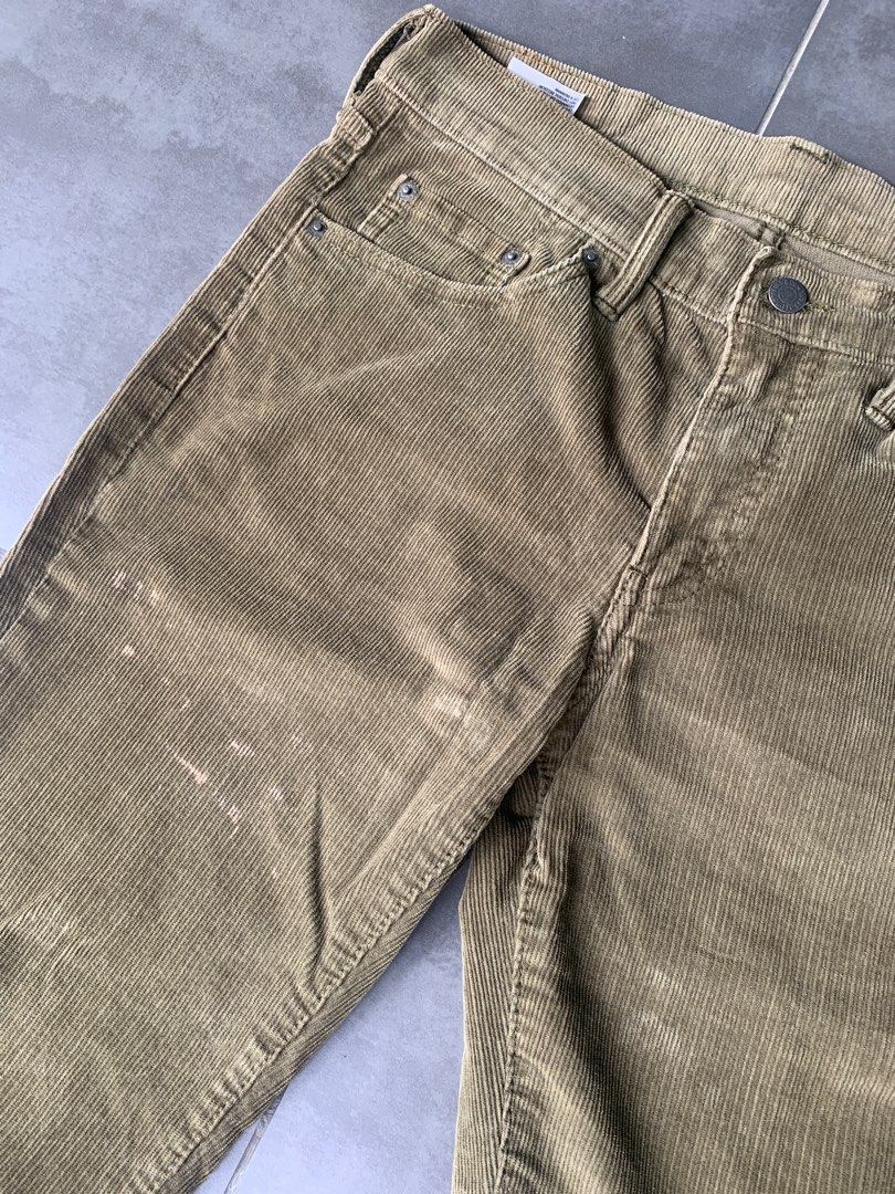 Levi's 511 Corduroy Green, Men's Fashion, Bottoms, Jeans on Carousell